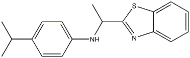 N-[1-(1,3-benzothiazol-2-yl)ethyl]-4-(propan-2-yl)aniline|