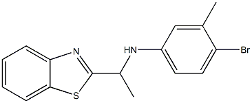 N-[1-(1,3-benzothiazol-2-yl)ethyl]-4-bromo-3-methylaniline Struktur