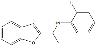 N-[1-(1-benzofuran-2-yl)ethyl]-2-iodoaniline Structure