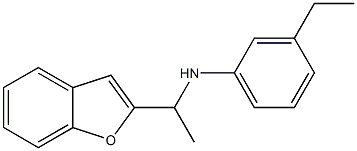 N-[1-(1-benzofuran-2-yl)ethyl]-3-ethylaniline Struktur