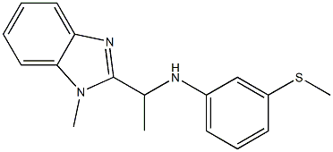 N-[1-(1-methyl-1H-1,3-benzodiazol-2-yl)ethyl]-3-(methylsulfanyl)aniline