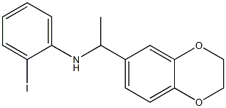 N-[1-(2,3-dihydro-1,4-benzodioxin-6-yl)ethyl]-2-iodoaniline Structure