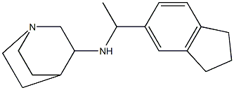 N-[1-(2,3-dihydro-1H-inden-5-yl)ethyl]-1-azabicyclo[2.2.2]octan-3-amine Structure