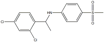 N-[1-(2,4-dichlorophenyl)ethyl]-4-methanesulfonylaniline Struktur