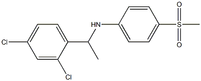 N-[1-(2,4-dichlorophenyl)ethyl]-4-methanesulfonylaniline Structure