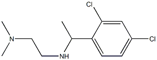 N'-[1-(2,4-dichlorophenyl)ethyl]-N,N-dimethylethane-1,2-diamine Structure