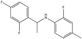 N-[1-(2,4-difluorophenyl)ethyl]-2-fluoro-4-methylaniline Structure