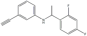 N-[1-(2,4-difluorophenyl)ethyl]-3-ethynylaniline,,结构式