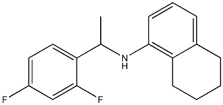 N-[1-(2,4-difluorophenyl)ethyl]-5,6,7,8-tetrahydronaphthalen-1-amine Structure