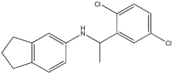 N-[1-(2,5-dichlorophenyl)ethyl]-2,3-dihydro-1H-inden-5-amine 结构式