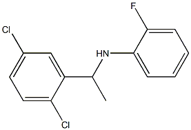 N-[1-(2,5-dichlorophenyl)ethyl]-2-fluoroaniline Struktur