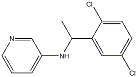 N-[1-(2,5-dichlorophenyl)ethyl]pyridin-3-amine Struktur
