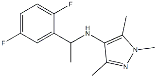 N-[1-(2,5-difluorophenyl)ethyl]-1,3,5-trimethyl-1H-pyrazol-4-amine Structure