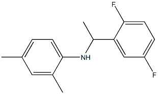 N-[1-(2,5-difluorophenyl)ethyl]-2,4-dimethylaniline Struktur