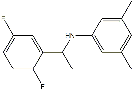 N-[1-(2,5-difluorophenyl)ethyl]-3,5-dimethylaniline 化学構造式