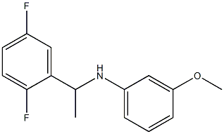 N-[1-(2,5-difluorophenyl)ethyl]-3-methoxyaniline,,结构式