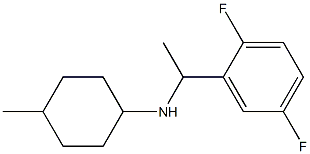 N-[1-(2,5-difluorophenyl)ethyl]-4-methylcyclohexan-1-amine Structure