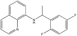 N-[1-(2,5-difluorophenyl)ethyl]quinolin-8-amine,,结构式
