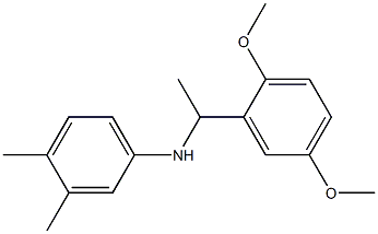 N-[1-(2,5-dimethoxyphenyl)ethyl]-3,4-dimethylaniline,,结构式