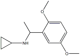 N-[1-(2,5-dimethoxyphenyl)ethyl]cyclopropanamine Struktur