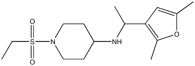 N-[1-(2,5-dimethylfuran-3-yl)ethyl]-1-(ethanesulfonyl)piperidin-4-amine