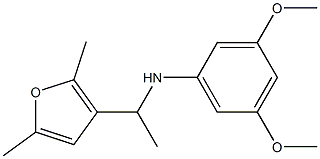 N-[1-(2,5-dimethylfuran-3-yl)ethyl]-3,5-dimethoxyaniline Structure