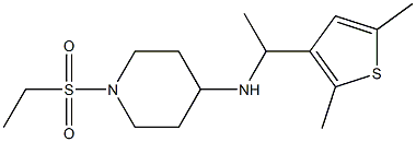 N-[1-(2,5-dimethylthiophen-3-yl)ethyl]-1-(ethanesulfonyl)piperidin-4-amine Struktur