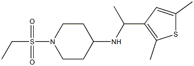 N-[1-(2,5-dimethylthiophen-3-yl)ethyl]-1-(ethanesulfonyl)piperidin-4-amine Structure