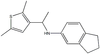 N-[1-(2,5-dimethylthiophen-3-yl)ethyl]-2,3-dihydro-1H-inden-5-amine Struktur