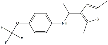  N-[1-(2,5-dimethylthiophen-3-yl)ethyl]-4-(trifluoromethoxy)aniline