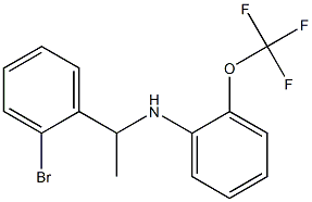 N-[1-(2-bromophenyl)ethyl]-2-(trifluoromethoxy)aniline Struktur