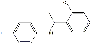 N-[1-(2-chlorophenyl)ethyl]-4-iodoaniline 化学構造式