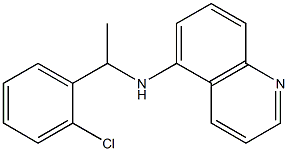 N-[1-(2-chlorophenyl)ethyl]quinolin-5-amine Struktur