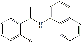 N-[1-(2-chlorophenyl)ethyl]quinolin-5-amine 结构式