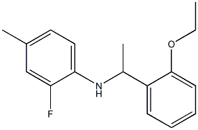 N-[1-(2-ethoxyphenyl)ethyl]-2-fluoro-4-methylaniline Struktur