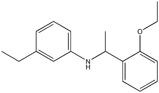 N-[1-(2-ethoxyphenyl)ethyl]-3-ethylaniline 结构式