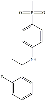 N-[1-(2-fluorophenyl)ethyl]-4-methanesulfonylaniline Structure