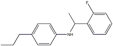 N-[1-(2-fluorophenyl)ethyl]-4-propylaniline Struktur