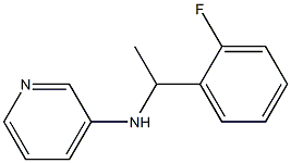 N-[1-(2-fluorophenyl)ethyl]pyridin-3-amine 化学構造式