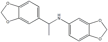 N-[1-(2H-1,3-benzodioxol-5-yl)ethyl]-2H-1,3-benzodioxol-5-amine 化学構造式