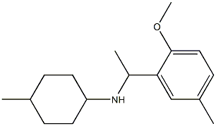 N-[1-(2-methoxy-5-methylphenyl)ethyl]-4-methylcyclohexan-1-amine,,结构式