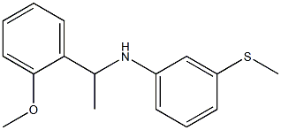 N-[1-(2-methoxyphenyl)ethyl]-3-(methylsulfanyl)aniline Structure