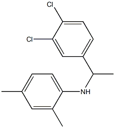 N-[1-(3,4-dichlorophenyl)ethyl]-2,4-dimethylaniline,,结构式