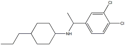 N-[1-(3,4-dichlorophenyl)ethyl]-4-propylcyclohexan-1-amine Struktur