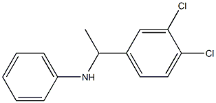 N-[1-(3,4-dichlorophenyl)ethyl]aniline Structure