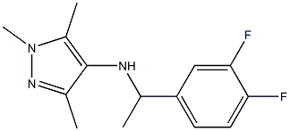 N-[1-(3,4-difluorophenyl)ethyl]-1,3,5-trimethyl-1H-pyrazol-4-amine Struktur