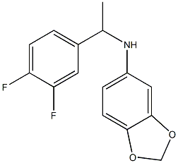N-[1-(3,4-difluorophenyl)ethyl]-2H-1,3-benzodioxol-5-amine Struktur
