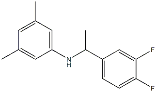 N-[1-(3,4-difluorophenyl)ethyl]-3,5-dimethylaniline Struktur
