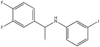 N-[1-(3,4-difluorophenyl)ethyl]-3-iodoaniline 结构式