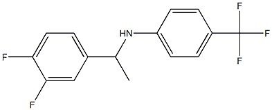 N-[1-(3,4-difluorophenyl)ethyl]-4-(trifluoromethyl)aniline Structure